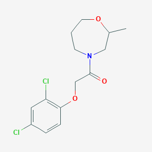 molecular formula C14H17Cl2NO3 B5662177 4-[(2,4-dichlorophenoxy)acetyl]-2-methyl-1,4-oxazepane 