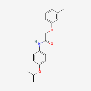 molecular formula C18H21NO3 B5662236 N-(4-isopropoxyphenyl)-2-(3-methylphenoxy)acetamide 