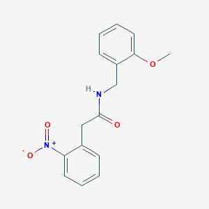 molecular formula C16H16N2O4 B5662260 N-(2-methoxybenzyl)-2-(2-nitrophenyl)acetamide 