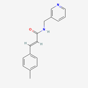 molecular formula C16H16N2O B5662274 3-(4-methylphenyl)-N-(3-pyridinylmethyl)acrylamide 