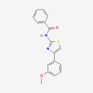 molecular formula C17H14N2O2S B5662332 N-[4-(3-methoxyphenyl)-1,3-thiazol-2-yl]benzamide 