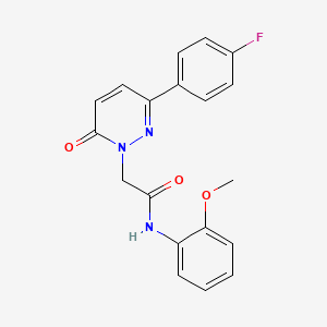 molecular formula C19H16FN3O3 B5662351 2-[3-(4-fluorophenyl)-6-oxo-1(6H)-pyridazinyl]-N-(2-methoxyphenyl)acetamide 