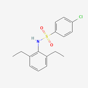 molecular formula C16H18ClNO2S B5662366 4-chloro-N-(2,6-diethylphenyl)benzenesulfonamide 