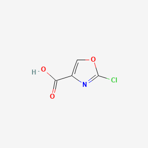 molecular formula C4H2ClNO3 B566238 2-氯噁唑-4-羧酸 CAS No. 706789-07-3