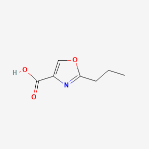 molecular formula C7H9NO3 B566239 2-丙氧恶唑-4-羧酸 CAS No. 36190-03-1
