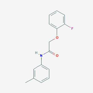 molecular formula C15H14FNO2 B5662402 2-(2-fluorophenoxy)-N-(3-methylphenyl)acetamide 