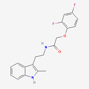 molecular formula C19H18F2N2O2 B5662440 2-(2,4-difluorophenoxy)-N-[2-(2-methyl-1H-indol-3-yl)ethyl]acetamide 