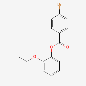 molecular formula C15H13BrO3 B5662487 2-ethoxyphenyl 4-bromobenzoate 