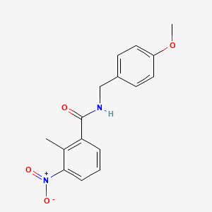 molecular formula C16H16N2O4 B5662494 N-(4-methoxybenzyl)-2-methyl-3-nitrobenzamide 