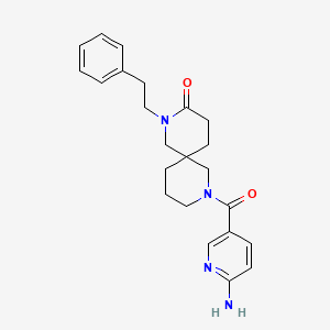 8-[(6-aminopyridin-3-yl)carbonyl]-2-(2-phenylethyl)-2,8-diazaspiro[5.5]undecan-3-one