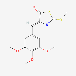 2-(methylthio)-4-(3,4,5-trimethoxybenzylidene)-1,3-thiazol-5(4H)-one