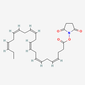 molecular formula C26H35NO4 B566263 Docosahexaenoic Acid N-Succinimide CAS No. 160801-26-3