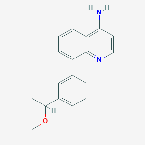 8-[3-(1-methoxyethyl)phenyl]quinolin-4-amine