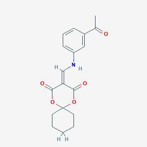 3-{[(3-acetylphenyl)amino]methylene}-1,5-dioxaspiro[5.5]undecane-2,4-dione