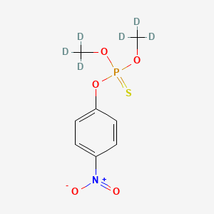 molecular formula C8H10NO5PS B566266 Parathion-methyl D6 (dimethyl D6) CAS No. 96740-32-8