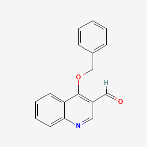molecular formula C17H13NO2 B566268 4-(Benzyloxy)quinoline-3-carbaldehyde CAS No. 1797843-18-5