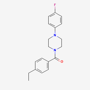 molecular formula C19H21FN2O B5662701 1-(4-ethylbenzoyl)-4-(4-fluorophenyl)piperazine 