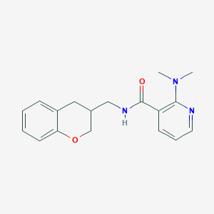 molecular formula C18H21N3O2 B5662736 N-(3,4-dihydro-2H-chromen-3-ylmethyl)-2-(dimethylamino)nicotinamide 