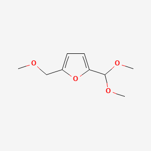 molecular formula C9H14O4 B566274 2-(Dimethoxymethyl)-5-(methoxymethyl)furan CAS No. 110339-34-9