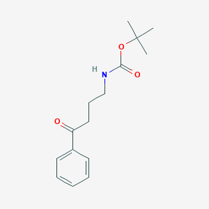 molecular formula C15H21NO3 B056628 叔丁基（4-氧代-4-苯基丁基）氨基甲酸酯 CAS No. 116437-41-3
