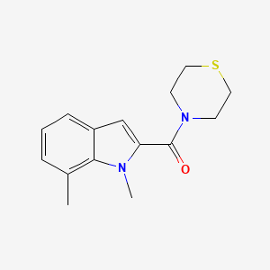 1,7-dimethyl-2-(4-thiomorpholinylcarbonyl)-1H-indole