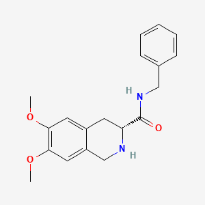 molecular formula C19H22N2O3 B5662848 N-benzyl-6,7-dimethoxy-1,2,3,4-tetrahydro-3-isoquinolinecarboxamide 