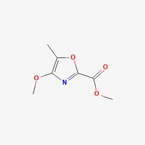 molecular formula C7H9NO4 B566285 4-甲氧基-5-甲基-1,3-恶唑-2-甲酸甲酯 CAS No. 143033-58-3