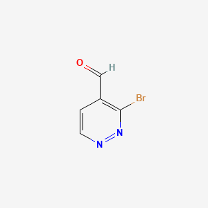 molecular formula C5H3BrN2O B566290 3-Bromopyridazine-3-carbaldehyde CAS No. 1797102-23-8