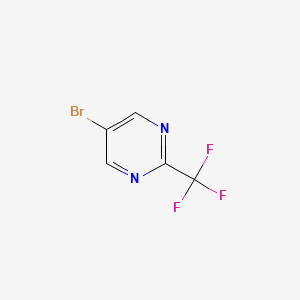 molecular formula C5H2BrF3N2 B566293 5-Bromo-2-(trifluoromethyl)pyrimidine CAS No. 799557-86-1