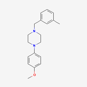 molecular formula C19H24N2O B5662997 1-(4-methoxyphenyl)-4-(3-methylbenzyl)piperazine 