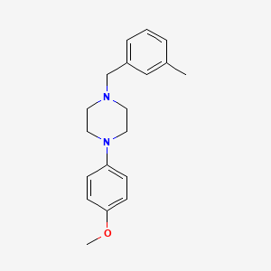 molecular formula C19H24N2O B5662997 1-(4-Methoxyphenyl)-4-[(3-methylphenyl)methyl]piperazine 