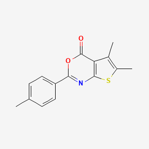 5,6-dimethyl-2-(4-methylphenyl)-4H-thieno[2,3-d][1,3]oxazin-4-one