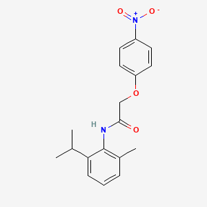 molecular formula C18H20N2O4 B5663007 N-(2-isopropyl-6-methylphenyl)-2-(4-nitrophenoxy)acetamide 