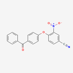 molecular formula C20H12N2O4 B5663041 4-(4-benzoylphenoxy)-3-nitrobenzonitrile 