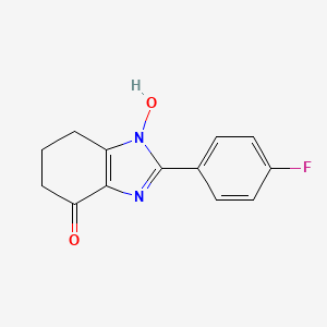 molecular formula C13H11FN2O2 B5663052 2-(4-fluorophenyl)-1-hydroxy-1,5,6,7-tetrahydro-4H-benzimidazol-4-one 