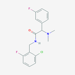 molecular formula C17H17ClF2N2O B5663083 N-(2-chloro-6-fluorobenzyl)-2-(dimethylamino)-2-(3-fluorophenyl)acetamide 