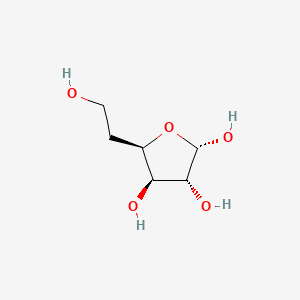 molecular formula C6H12O5 B566309 5-Deoxy-alpha-D-xylo-hexofuranose CAS No. 105181-81-5