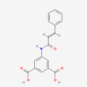 molecular formula C17H13NO5 B5663145 5-(cinnamoylamino)isophthalic acid 