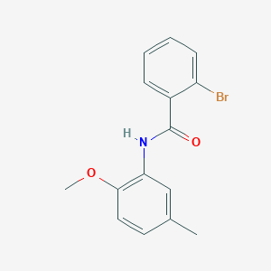 molecular formula C15H14BrNO2 B5663157 2-bromo-N-(2-methoxy-5-methylphenyl)benzamide 