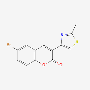 molecular formula C13H8BrNO2S B5663177 6-bromo-3-(2-methyl-1,3-thiazol-4-yl)-2H-chromen-2-one 