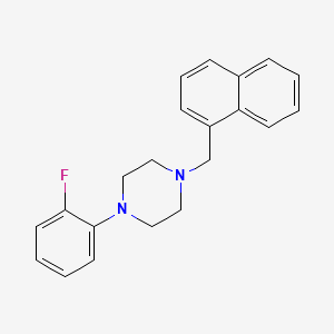 molecular formula C21H21FN2 B5663184 1-(2-fluorophenyl)-4-(1-naphthylmethyl)piperazine 