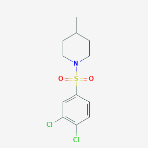 molecular formula C12H15Cl2NO2S B5663257 1-[(3,4-dichlorophenyl)sulfonyl]-4-methylpiperidine 