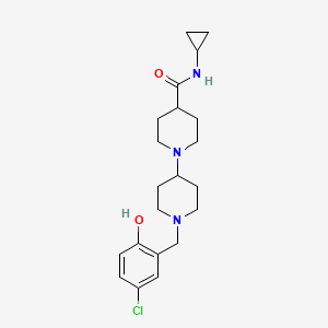 molecular formula C21H30ClN3O2 B5663267 1'-(5-chloro-2-hydroxybenzyl)-N-cyclopropyl-1,4'-bipiperidine-4-carboxamide 
