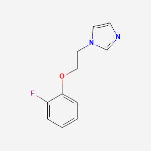 molecular formula C11H11FN2O B5663269 1-[2-(2-fluorophenoxy)ethyl]-1H-imidazole 
