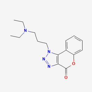 molecular formula C16H20N4O2 B5663284 1-[3-(diethylamino)propyl]chromeno[3,4-d][1,2,3]triazol-4(1H)-one 