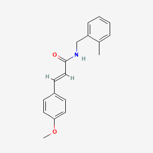 molecular formula C18H19NO2 B5663304 3-(4-methoxyphenyl)-N-(2-methylbenzyl)acrylamide 