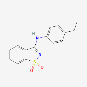 molecular formula C15H14N2O2S B5663315 N-(4-ethylphenyl)-1,2-benzisothiazol-3-amine 1,1-dioxide 