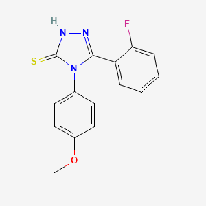 5-(2-fluorophenyl)-4-(4-methoxyphenyl)-2,4-dihydro-3H-1,2,4-triazole-3-thione