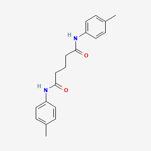 molecular formula C19H22N2O2 B5663347 N,N'-bis(4-methylphenyl)pentanediamide 