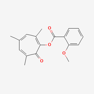 2,4,6-trimethyl-7-oxo-1,3,5-cycloheptatrien-1-yl 2-methoxybenzoate